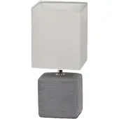 Rabalux 4458 Tischleuchte Orlando, E14, Keramik, grau, Modern, 30cm