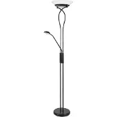 Rabalux 4554, Schwarz, Weiß, Wohnzimmer, Studie, Glas, Metall, IP20, E27, 2 Glühbirne(n)