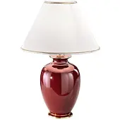AUSTROLUX BY KOLARZ Tischlampe Giardino Bordeaux 57cm Keramik 24 Karat