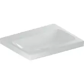 Geberit Aufsatzwaschtisch iCon 60x48cm, o HL, o. ÜL, f Arbeitspl., we.