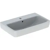 Geberit Renova Compact Waschtisch 65 cm mit Hahnloch und Überlauf
