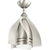 Kichler Terna leiser Deckenventilator mit LED Licht Ø38cm + Fernbedienung Champagner