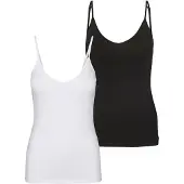 Vero moda Maxi My Soft Tall Ärmelloses V-ausschnitt-t-shirt 2 Einheiten