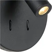 Lucide LED-Wandleuchte Bentjer 2 Lichtquellen schwarz