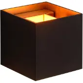 Lucide Wandleuchte XIO, schwarz, 10 x 10 cm, Metall, up/down G9-LED