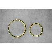 Geberit Sigma50 Betätigungsplatte, für 2-Mengen-Spülung, Metallfarbe Messing, rund, 115.652.JV.1, Farbe: Messing / Betonoptik