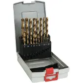 Bosch Metallbohrer-Set HSS-TiN (Titan-Beschichtung), ProBox, 19-teilig, 1-10 mm - 2608587015
