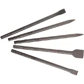 Metabo SDS-max-Meißelsatz professional, 2 Spitzmeißel, 2 Flachmeißel + 1 Breitmeißel - 5 teiliges Se - 630488000