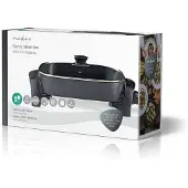 Nedis FCSP110EBK40 Elektrische Pfanne 80 mm 7 l Cool-Touch-Griff 40 cm