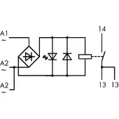 Wago 789-520 Relaismodul,Eingangsnennspannung AC 24 V,1 Schließer 789520