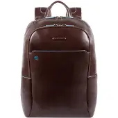 Piquadro Blue Square Großer Laptoprucksack mit 15,6" Notebookfach Mahagoni