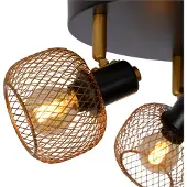 Lucide Deckenstrahler 3-flammig dreh- und kippbar Retro Metall 37x14.5 cm Modell 77978/13/02
