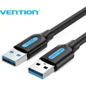 Vention CONBD, 0,5 m, USB A, USB A, USB 3.2 Gen 1 (3.1 Gen 1), 5 Gbit/s, Schwarz
