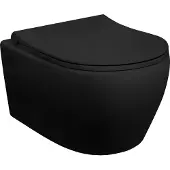 Aloni Design Hänge-WC Schwarz Spülrandlos