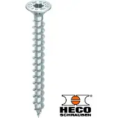 Heco -TOPIX-plus Senkkopf mit Frästaschen Teilgewinde HD-20 verzinkt blau, A3K