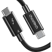 Choetech Kabel USB-C - USB-C Thunderbolt 4 0,8m schwarz (A3010)