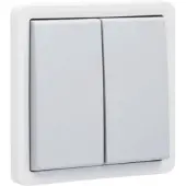 Züblin 700-32605 Spritzwassergeschützter doppelter Wechselschalter 10 AX/250 Vac mit St 70032605