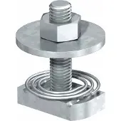 Obo Bettermann OBO 1148476 Hammerkopfschraube mit Feder für Profilschiene MS4121/4141 M8x30mm Edelstahl, rostfrei blank, nachbehandelt MS41HBF M8x30 A4 - 50 Stück
