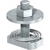 Obo Bettermann OBO 1148484 Hammerkopfschraube mit Feder für Profilschiene MS4121/4141 M10x30mm Edelstahl, rostfrei blank, nachbehandelt MS41HBF M10x30A4 - 50 Stück
