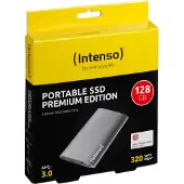 Intenso Externe SSD Premium, 128 GB, Portable Solid State Drive (USB 3.0, Aluminium) Anthrazit
