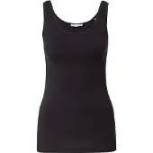 Marc O'Polo Tanktop , Damen, Gr. S, schwarz, Single Jersey, Obermaterial: 96% Baumwolle, 4% Elasthan, unifarben, Basic, figurbetont hüftbedeckend, Rundhals, Tops Tanktop, aus beständiger Baumwolle