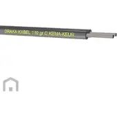 Draka Hitzebeständiges Zwillingskabel Edrateen 2x0.75mm 110C - 108108 [100 Meter]