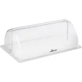 Aps Rolltop-Haube GN 1/1, Passend für GN-Behälter, -tabletts, etc., Maße (B x L x H): 53 x 32,5 x 19 cm, verchromter Kreuzgriff
