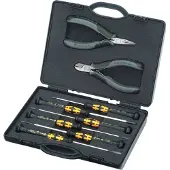 Knipex Elektronikzangen-Set mit Werkzeugen für Arbeiten an elektronischen Bauteilen 200 mm - 002018ESD