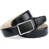 Anthoni Crown Ledergürtel , Herren, Gr. 90, schwarz, Leder, Gürtel Ledergürtel, mit Snake-Prägung