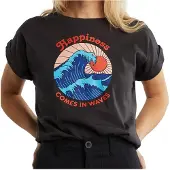 DEDICATED - Women's Visby Happiness - T-Shirt Gr L schwarz