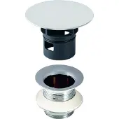 Geberit Ablaufventil mit freiem Auslauf 1 1/4" x 50mm verchromt