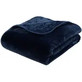 Gozze Wohndecke GÖZZE "Premium Cashmere Feeling", blau (nachtblau), B:130cm L:170cm, Polyester, Wohndecken, Wohndecke, mit premium Cashmere Feeling, Kuscheldecke