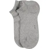 Falke Family Damen Sneakersocken, 39-42, Grau, Uni, Baumwolle