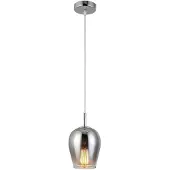 Rabalux 5252 Pendelleuchte 1 Spot Petunia, E27, silber-schwarz-grau, rund, Modern, ø140mm