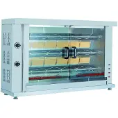 CombiSteel Hähnchengrill Gas, 3 Spieße, 12-15 Hühner, 1320x460x880 mm, 12 kW