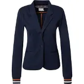 Kaffe Blusenblazer "Damen Blazer Kinnie", Damen, Gr. XXL, blau (midnight marine, sierra, chalk), Obermaterial: 76% Polyester PES. 20% Viskose CV. 4% Elasthan EL., Blazer Blusenblazer