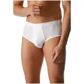 Mey Slip "NOBLESSE", Herren, Gr. 7XL, Feinripp, weiß, Feinripp, Obermaterial: 100% Baumwolle, unifarben, körpernah, Unterhosen Slip, Mit Eingriff