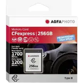 Agfa CFexpress Professional, 256 GB, CFexpress, NAND, 1700 MB/s, 1200 MB/s, Kältebeständig, Hitzebeständig, Schockresistent, Röntgensicher