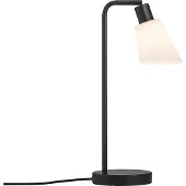 Nordlux Tischleuchte Molli, Höhe 46cm, schwarz, Glas/Metall