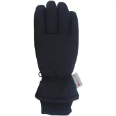 Maximo - Kid's Thermofingerhandschuhe mit Strickbündchen - Handschuhe Gr 3 schwarz