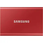 Samsung Portable SSD T7, 500 GB, USB Typ-C, 3.2 Gen 2 (3.1 Gen 2), 1050 MB/s, Passwortschutz, Rot