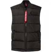 Alpha industries Funktionsweste "Puffer Vest", Herren, Gr. M, schwarz, Obermaterial: 100% Polyester. Futter: 100% Polyester. Füllung: 100% Polyester, Westen Funktionsweste