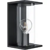 Eglo Außenwandlampe Cascinetta, Breite 17 cm, schwarz, Metall
