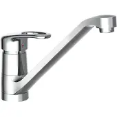 Schutte Küchenarmatur GRANDE, Wasserhahn Küche mit schwenkbarem Auslauf, Chrom