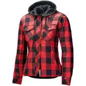Held Lumberjack II 62010 Damen Motorrad-Hemd Baumwoll-Mischgewebe schwarz, XL