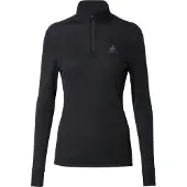 Odlo - Technischer Baselayer - BL Top Turtle Neck LS Half Zip Active Warm W Black für Damen - Größe M - schwarz