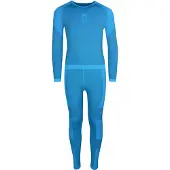 TROLLKIDS - Kid's Hemsedal Baselayer Set - Kunstfaserunterwäsche Gr 128 blau