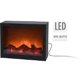 Huismerk Elektrischer Kamin LED Weihnachtsdeko 29 x 23 cm