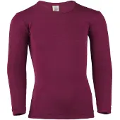 Engel - Kinder Unterhemd L/S - Merinounterwäsche Gr 152 lila