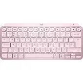 Logitech MX Keys Mini, Mini, Kabellos, RF Wireless + Bluetooth, Scherenschalter, QWERTY, Rose